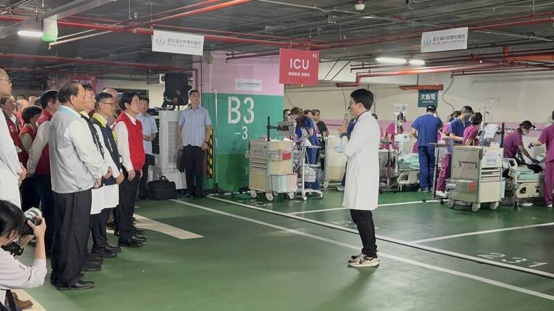 新北城鎮韌性演練 賴清德視察雙和地下醫院