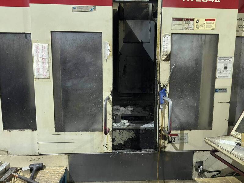 彰市工廠洗床機疑過熱起火燃燒 1員工臉燒傷送醫