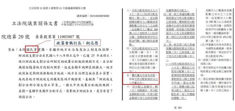 柯志恩稱反對「首都稅加3%」 尹立搬立院文書:那為何提案?