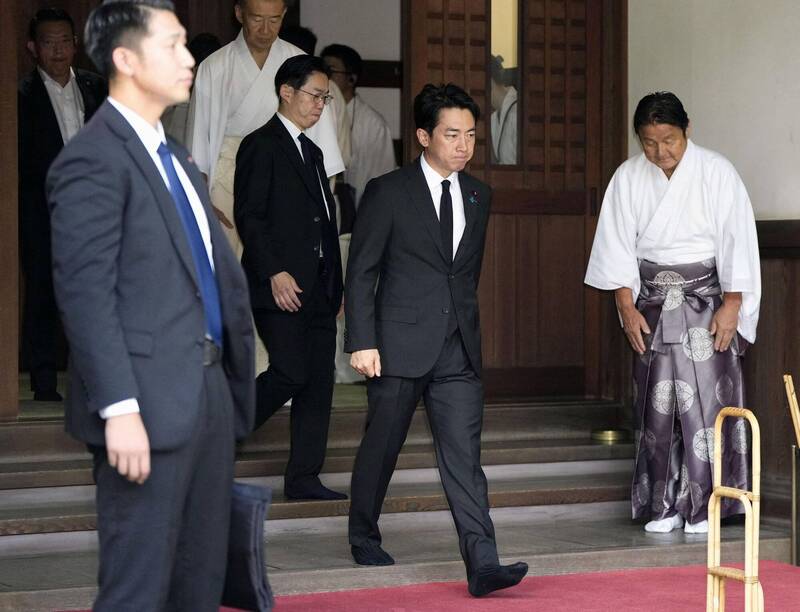 包括防相小泉進次郎日本4閣員參拜靖國神社 自民黨高層罕見集體現身