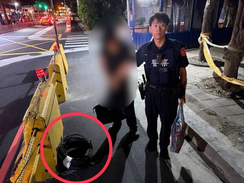 賊2度上捷運工地偷電纜線 警巡邏鷹眼逮人