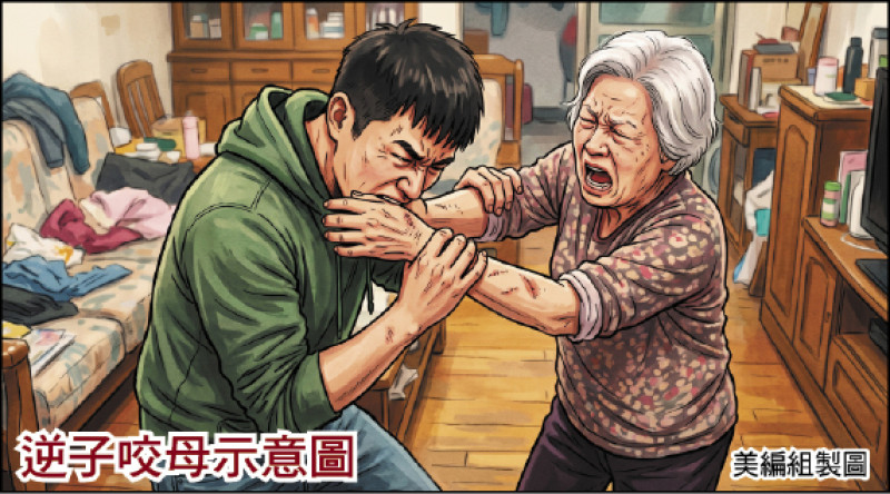 不甩保護令 要不到錢咬傷母 母撤告 逆子仍被判9月