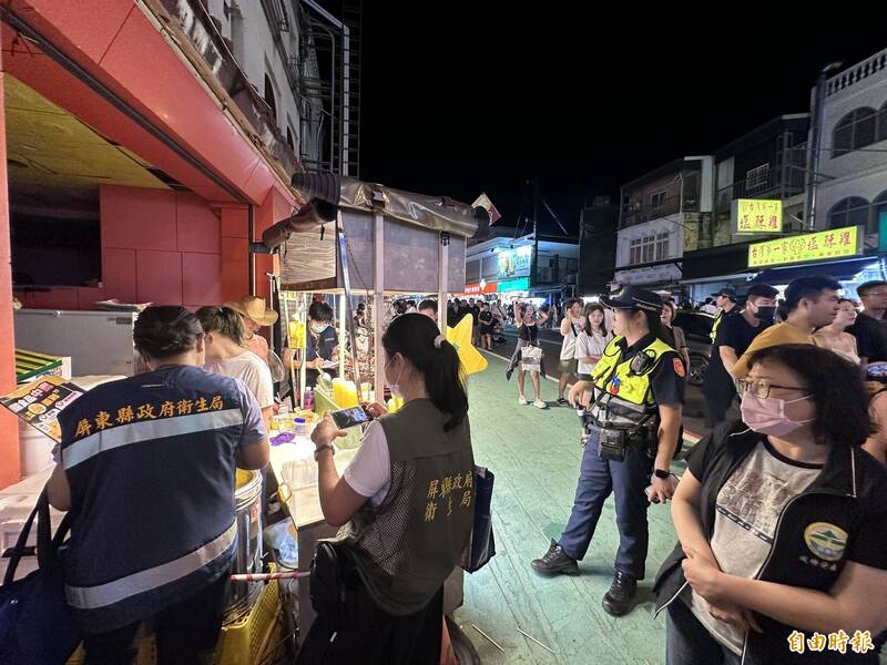 墾丁大街攤位衛生爆爭議 屏縣府出擊聯合大稽查