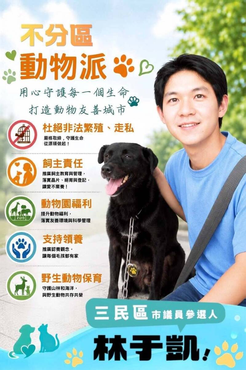 藍綠高市長參選人動保政見不夠完備 林于凱提6項主張