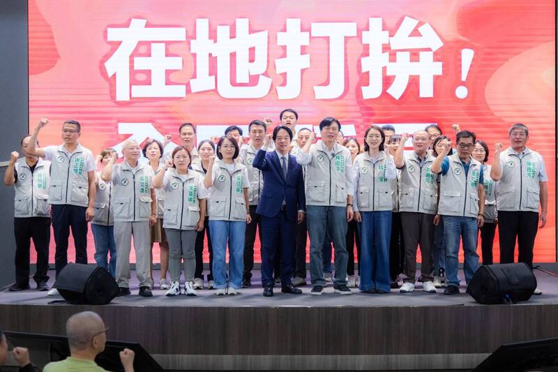 賴清德赴宜蘭宣示和平靠實力 拍胸保證林國漳必成五星縣長
