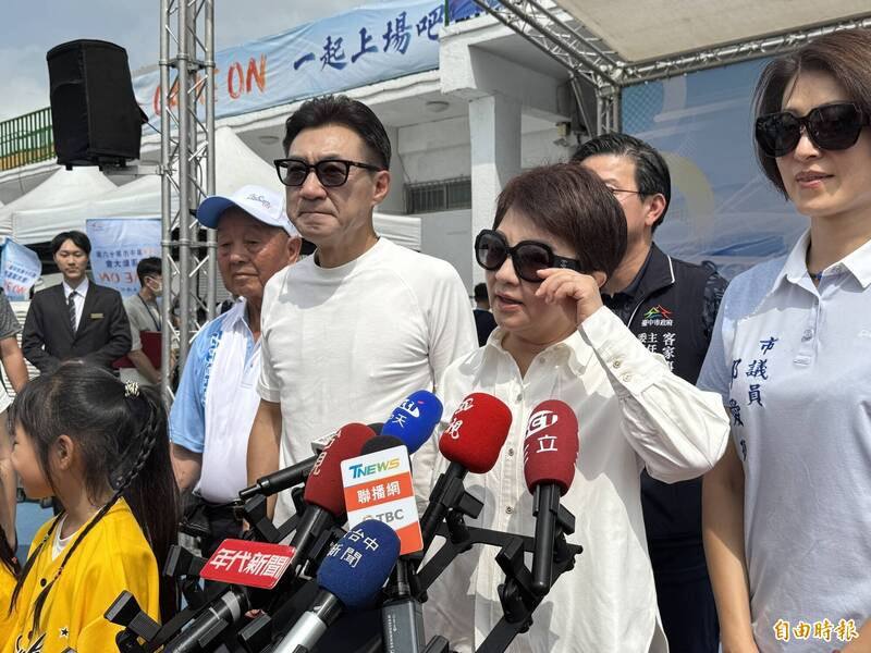 李多慧合體蔣萬安遭出征 盧秀燕:歡迎大家衝著李多慧跟台中市來