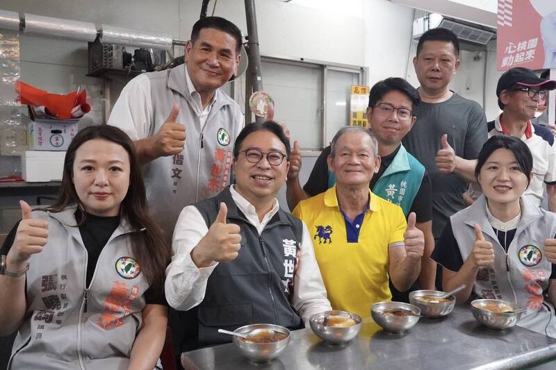 中壢掃街關注新明市場改建 民進黨黃世杰:現行方案還有很大改善空間