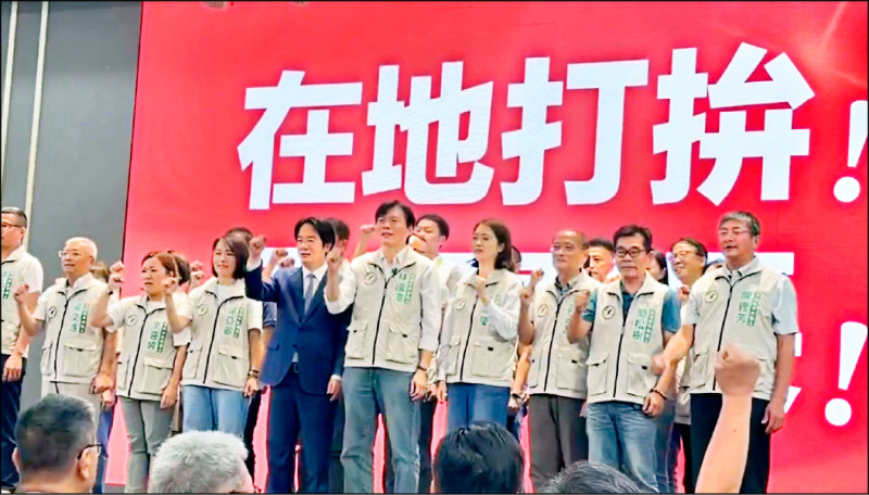全力拚勝選 賴清德赴宜為林國漳打氣