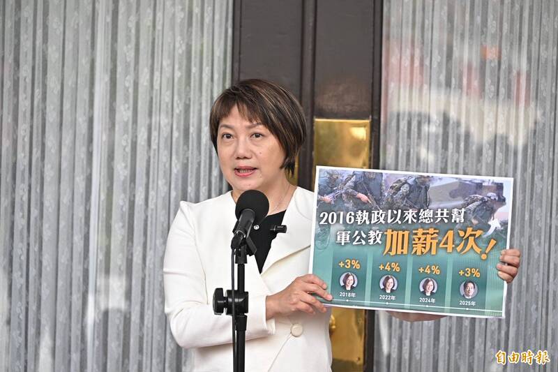 執政十年第5次為軍公教加薪 民進黨團:馬英九8年僅加薪一次