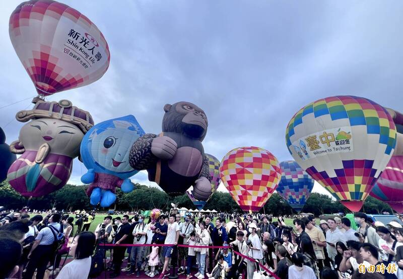 李多慧空降台中!石岡熱氣球嘉年華登場 盧秀燕「飛高高」盼更上一層樓