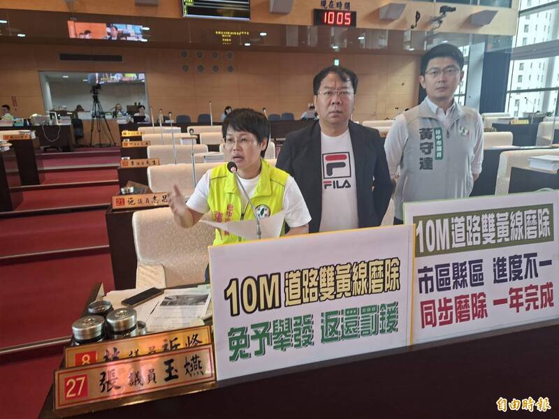 中市10米以下道路不再劃黃線 議員要求市區縣區同步刨除