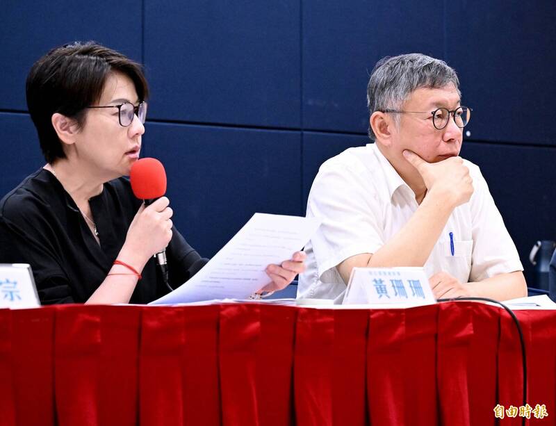 稱民眾黨弱到要被藍營吃掉 張景森要柯文哲徵召黃珊珊選台北市