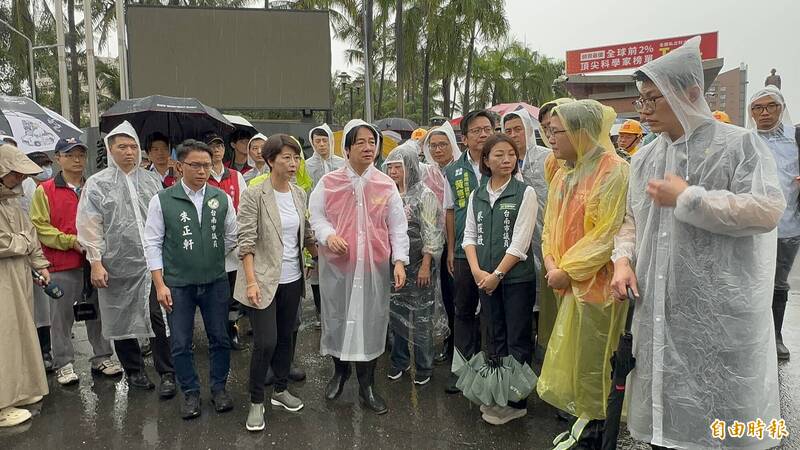 賴清德台南勘災 力挺治水工程籲多指教少無端批評
