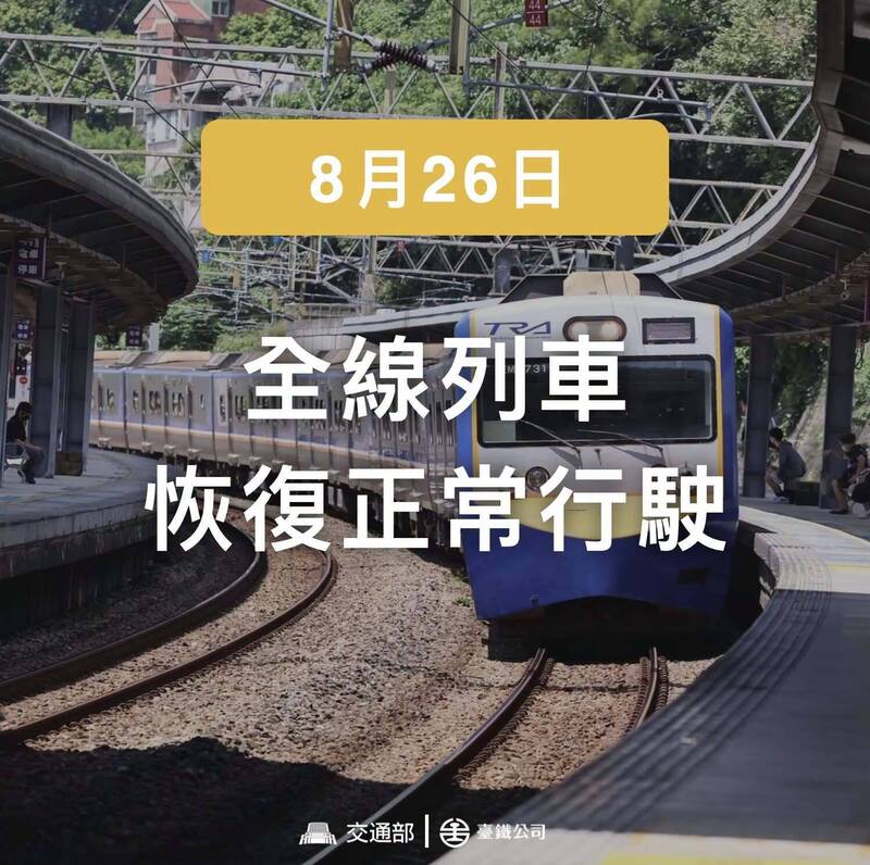 南迴線深夜搶通!台鐵全線列車明正常營運