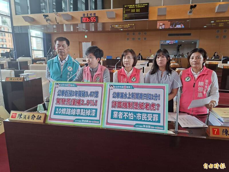 台中公車乘客流失360萬人次! 議員質疑年年補貼20餘億 服務品質反惡化