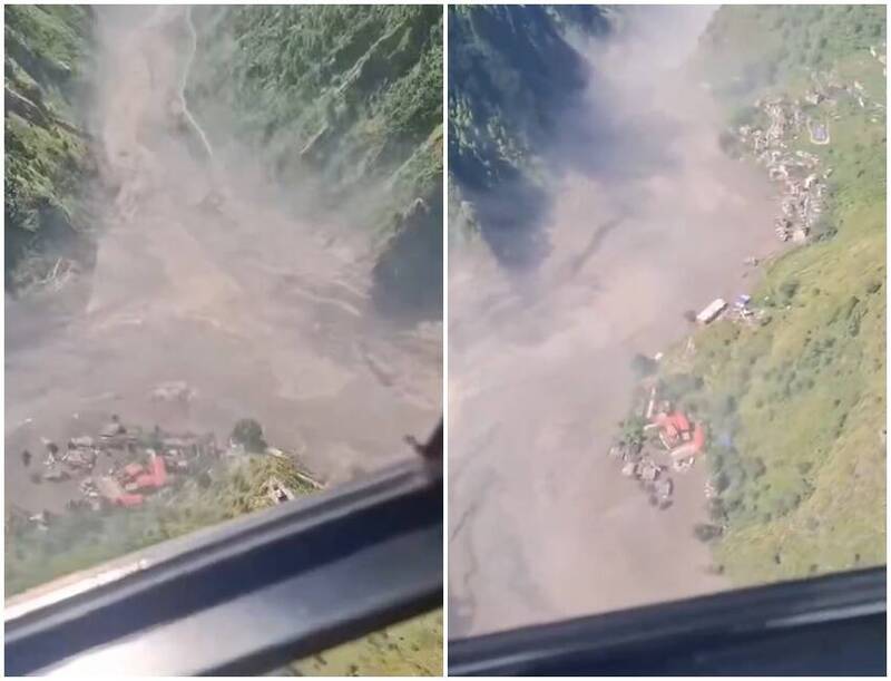 尼泊爾一側山洪爆發!1分鐘就毀掉中國吉隆口岸 超衝擊空拍流出