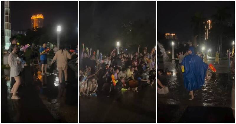 連日豪雨快悶壞!高雄深夜驚見「水槍大混戰」 超瘋場面偷藏洋蔥