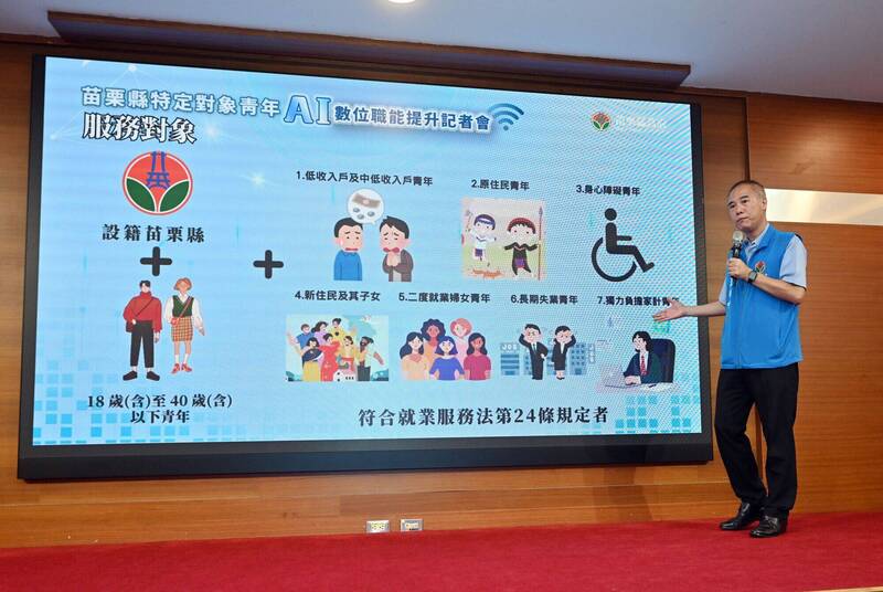 「你會用AI嗎?」苗栗出招助青年學AI 每人最高補助6000元
