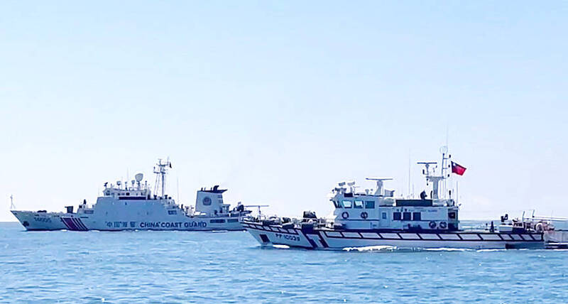 《TAIPEI TIMES》 China deploys record number of ships near Taiwan