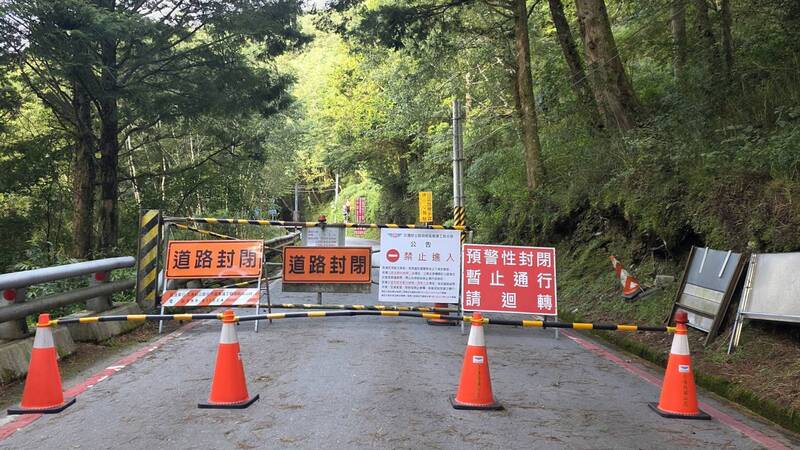 颱風及西南氣流恐強降雨 南橫公路向陽至梅山段封閉