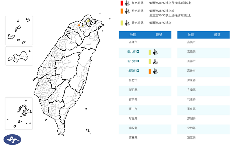 熱爆!3縣市高溫警戒 氣象署:慎防熱傷害