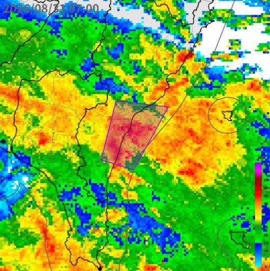 台東縣升級豪雨特報! 慎防「大雷雨」