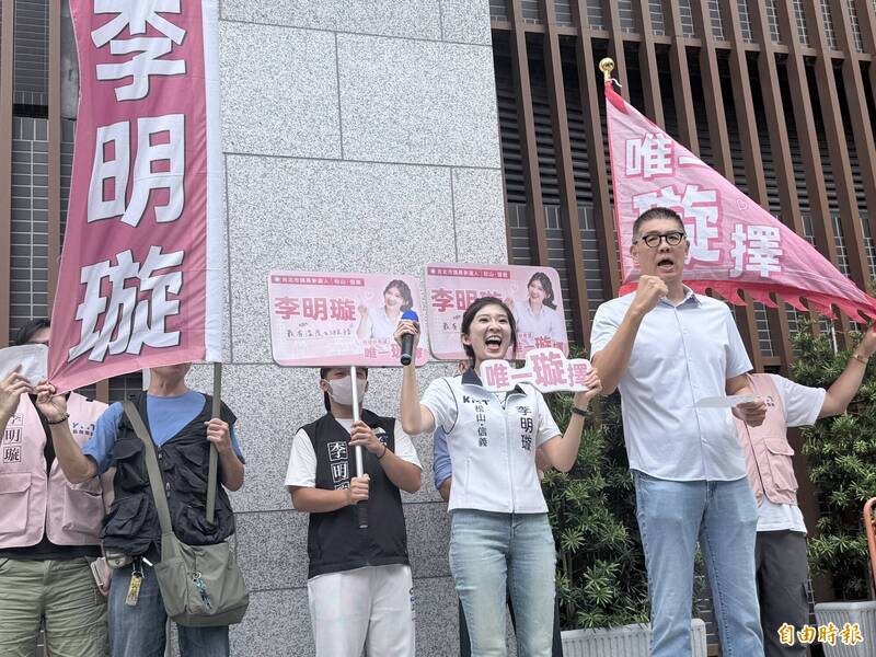 李明璇登記參選酸沈伯洋講外星語 連勝文：沈若當選北市恐成「青鳥大樂園」