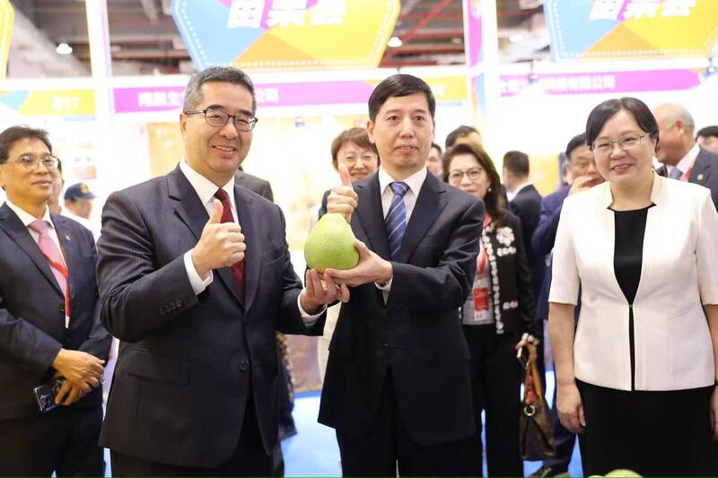 出席東莞台灣名品博覽會 蕭旭岑喊反對台獨、和平興台