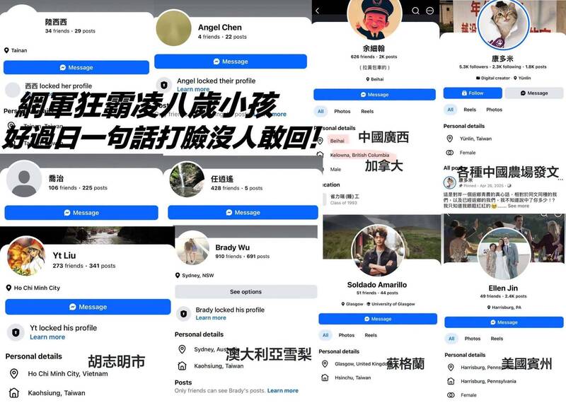 海外網軍洗版霸凌8歲男孩 粉專「一句話」打臉無人回