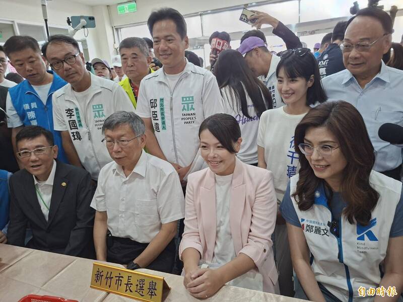 新竹市長選舉確定三腳督!高虹安莊競程何志勇完成登記拚出線 議員共56人登記