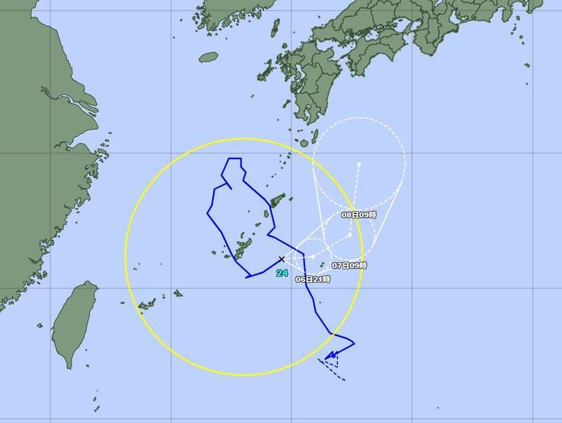 怪颱「科羅旺」繞圈後將北轉直撲九州 日本多地出現強降雨