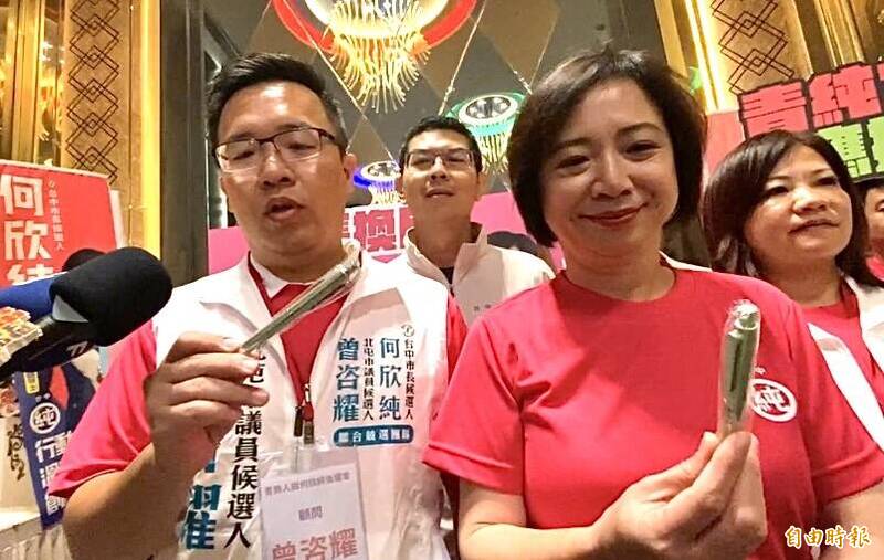 台中「競選文具王」被掃貨7千支 何欣純證實將有「聯名款」神筆