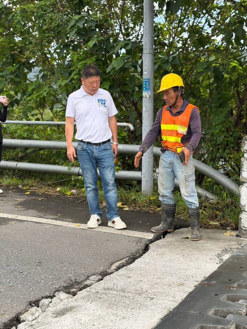 瑞穗大橋伸縮縫破損下陷 花蓮議長張峻促建巡檢機制