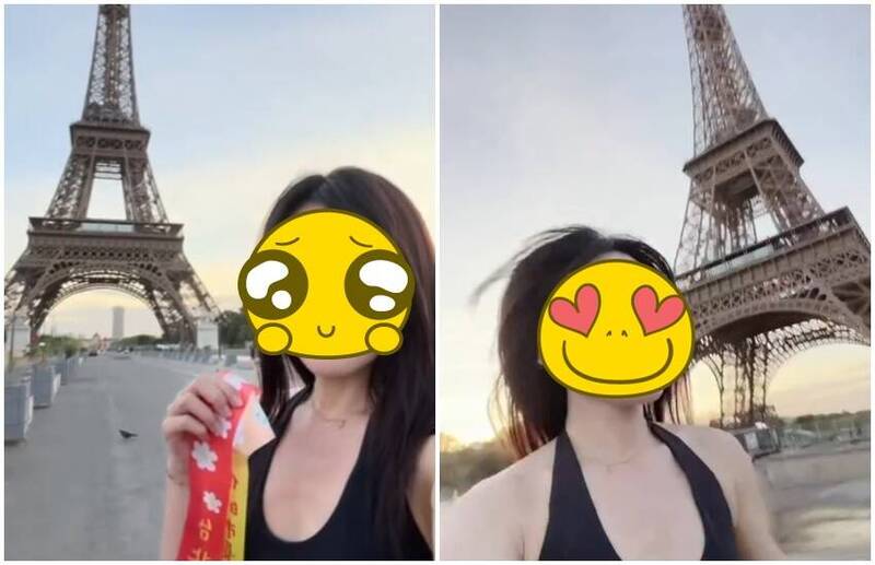 白皙正妹到巴黎鐵塔晨跑 網一看竟是台灣這位「女神立委」!