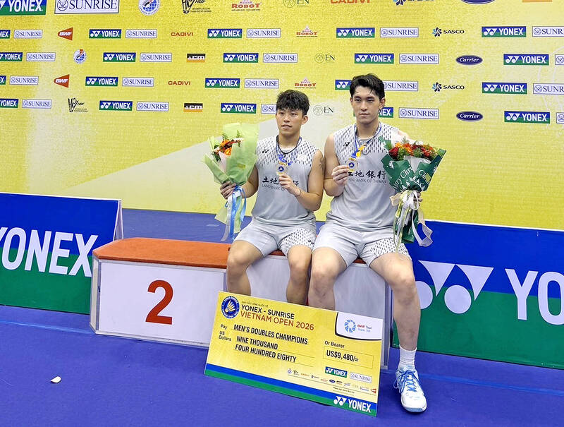《TAIPEI TIMES》 Badminton duo win in Vietnam