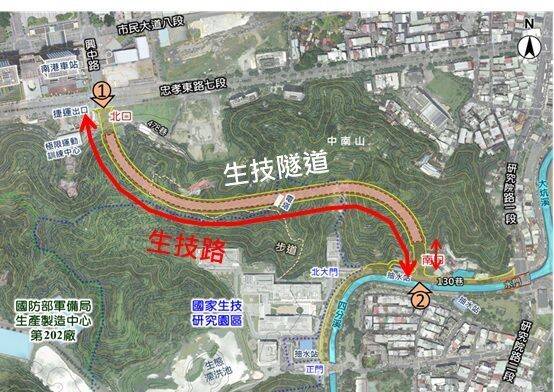 北市南港生技路月底通車!蘇花改等級排煙設備 首創「緊急救護通道」
