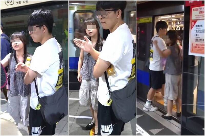 中國情侶北捷飲食被抓包 惱羞狡辯還比中指 囂張行徑全被拍
