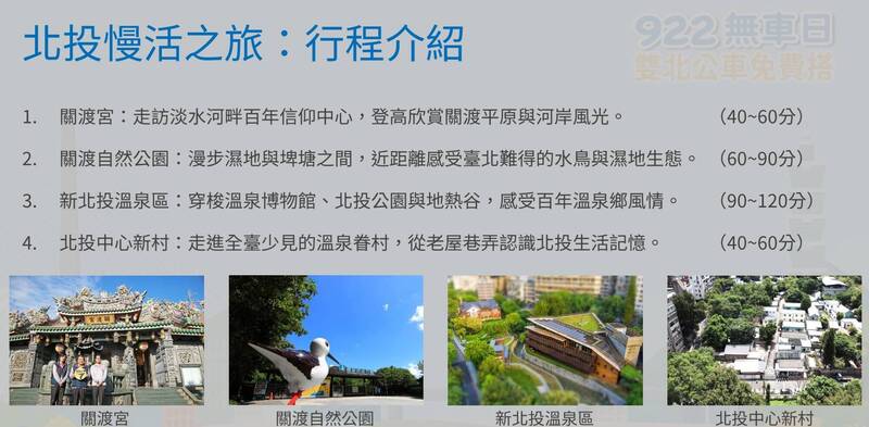 響應922無車日雙北公車免費搭 台北推10條「1日公車小旅行」