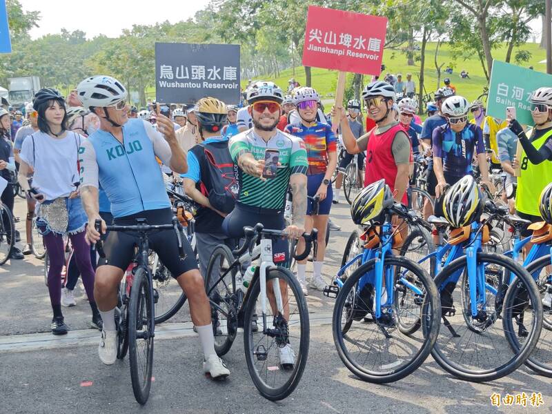 仙境西拉雅環騎5庫 義大利單腿車友也來了
