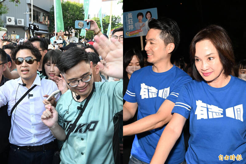 同天都跑高雄!蔣萬安掃夜市錯過高鐵 沈伯洋南北極限快閃成對照