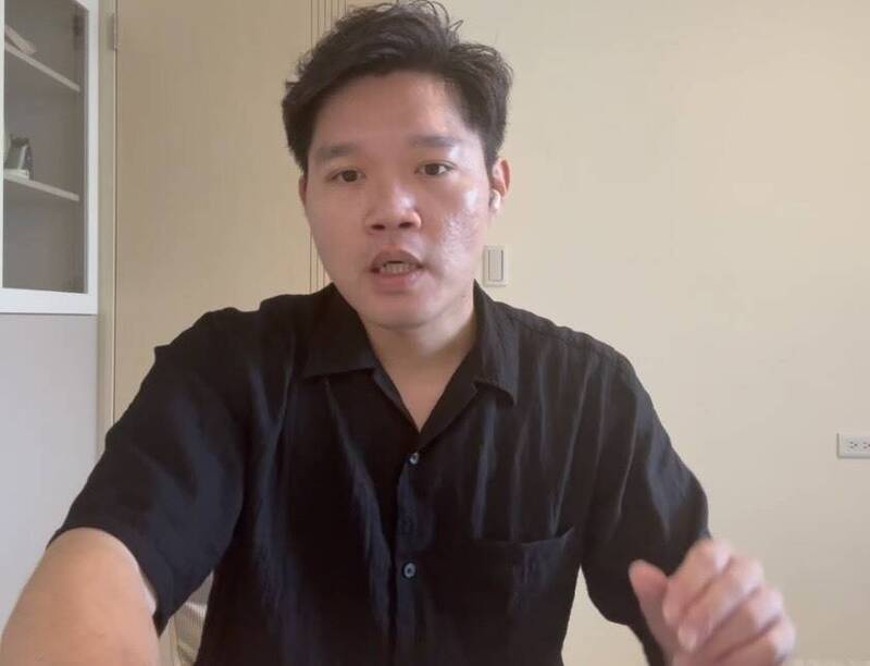 國民黨新竹縣長參選人徐欣瑩辦公室發言人徐維遠砲轟對手鄭朝方的台灣價值在哪裡？民進黨要不要發動譴責？（徐欣瑩辦公室提供）