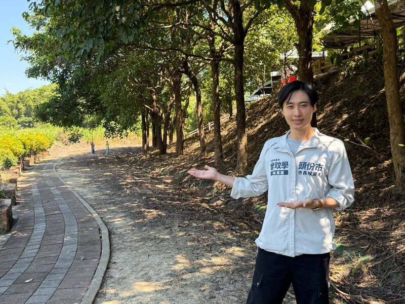 老崎古道當起點 曾玟學提「頭份百徑」玩山林觀光
