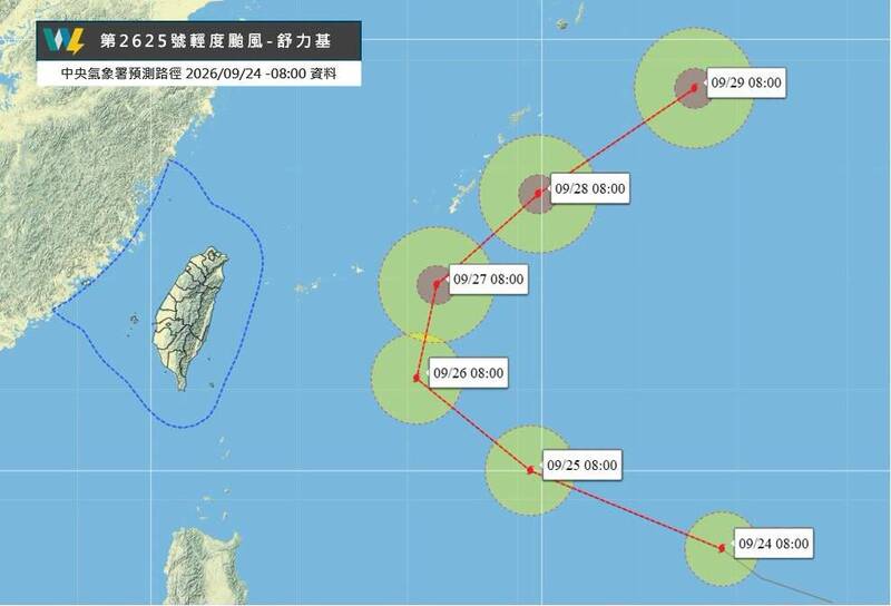 舒力基不來了!最新路徑曝提早北轉 專家:反讓中秋連假天氣更好