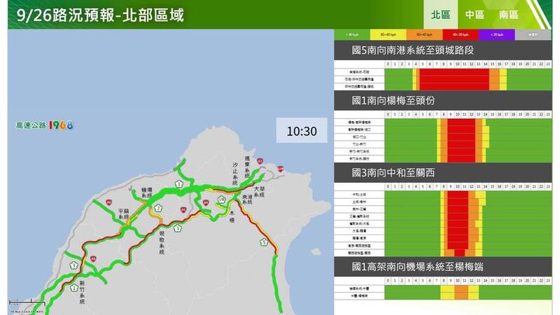 連假第二天國道9路段易塞車 匝道封閉、高乘載時段一次看