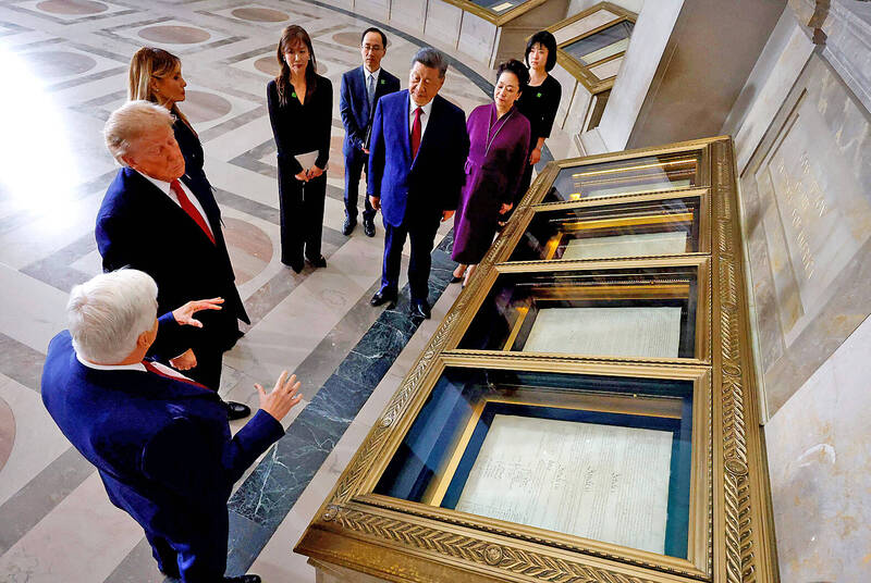 《TAIPEI TIMES》Trump-Xi meeting: Xi’s visit to archives cut short, sources say