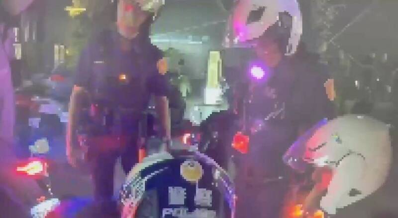 醉男林森北路狂吼暴走險衝車道 警急出動8人壓制管束