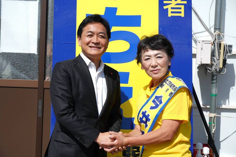 日本北茨城市長選舉 在野黨支持候選人今井路江當選