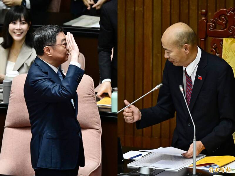 漏網鏡頭》卓榮泰立院演說 韓國瑜比讚