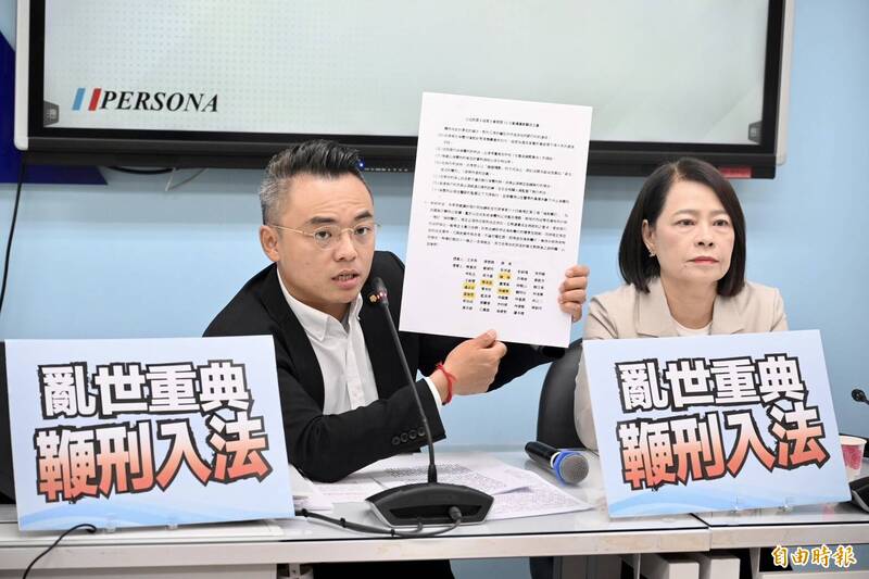 最高12下 立院新會期藍營推鞭刑入法