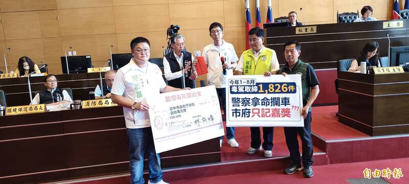 中市警8個月抓1826件毒駕只給嘉獎 議員喊話建立取締獎勵制度